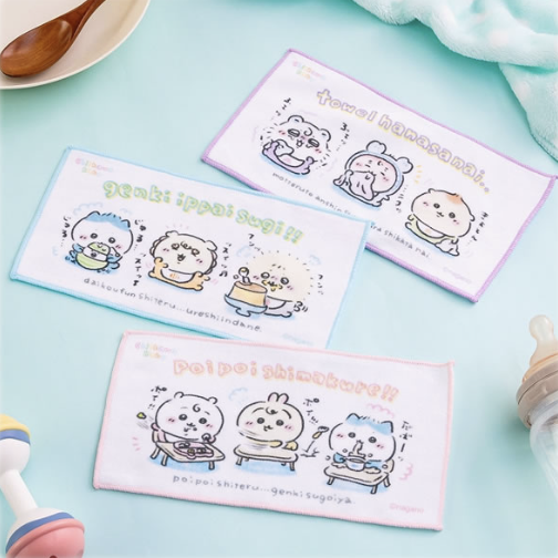 [Pre-order] "Chiikawa" Chiikawa Baby - Towel (Set of 3 ) - Everyone
